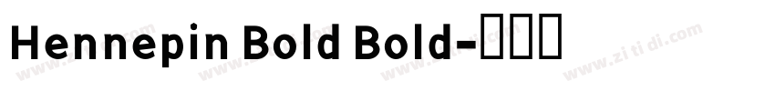 Hennepin Bold Bold字体转换